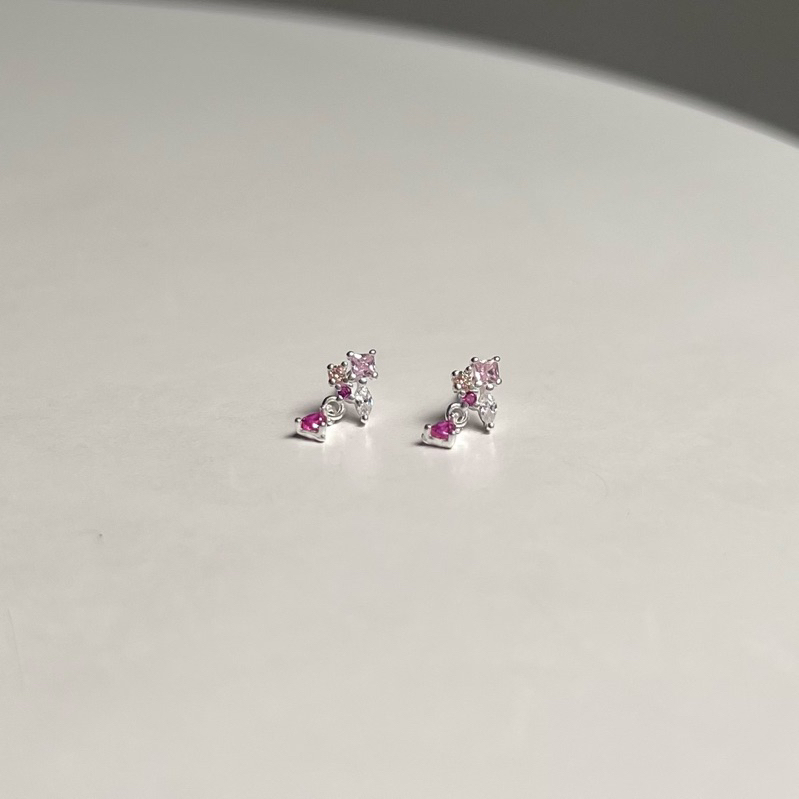 【Moonsee】純銀鎖珠款-多色寶石(單支)