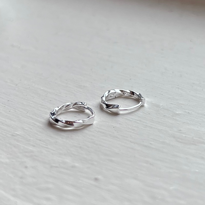 【Moonsee】純銀易扣-基本款扭轉