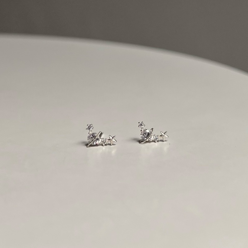 【Moonsee】純銀鎖珠款-披星戴月(單支)