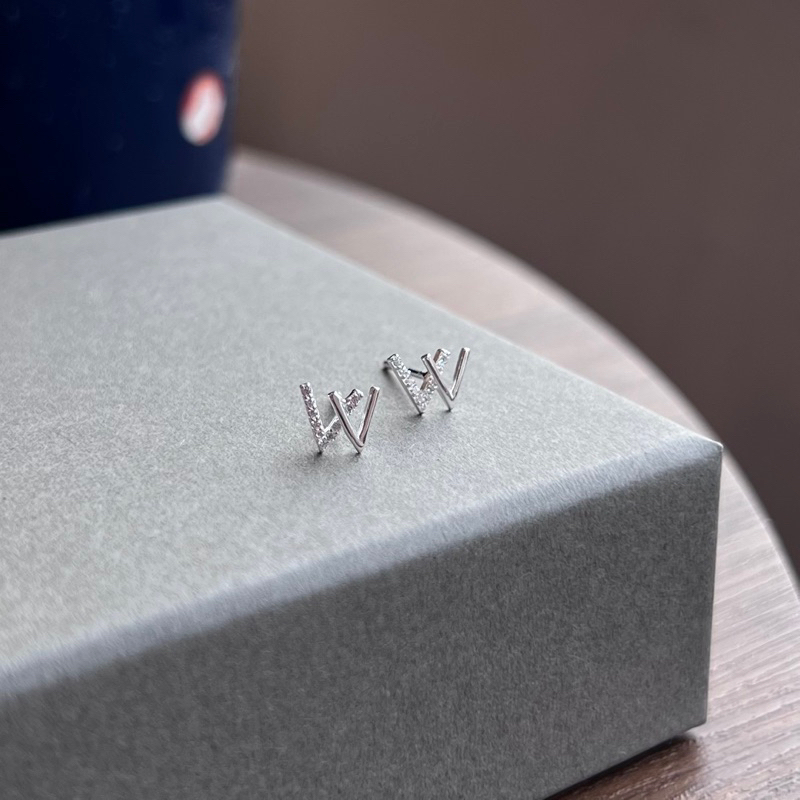 【Moonsee】純銀耳針-W半鑽