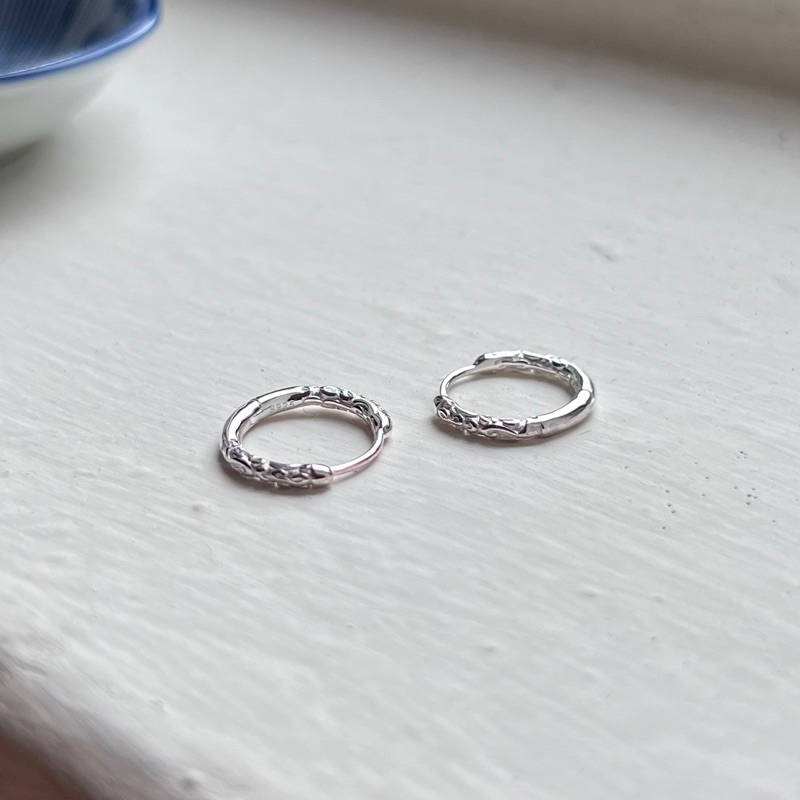 【Moonsee】純銀易扣-大款無限花 16mm