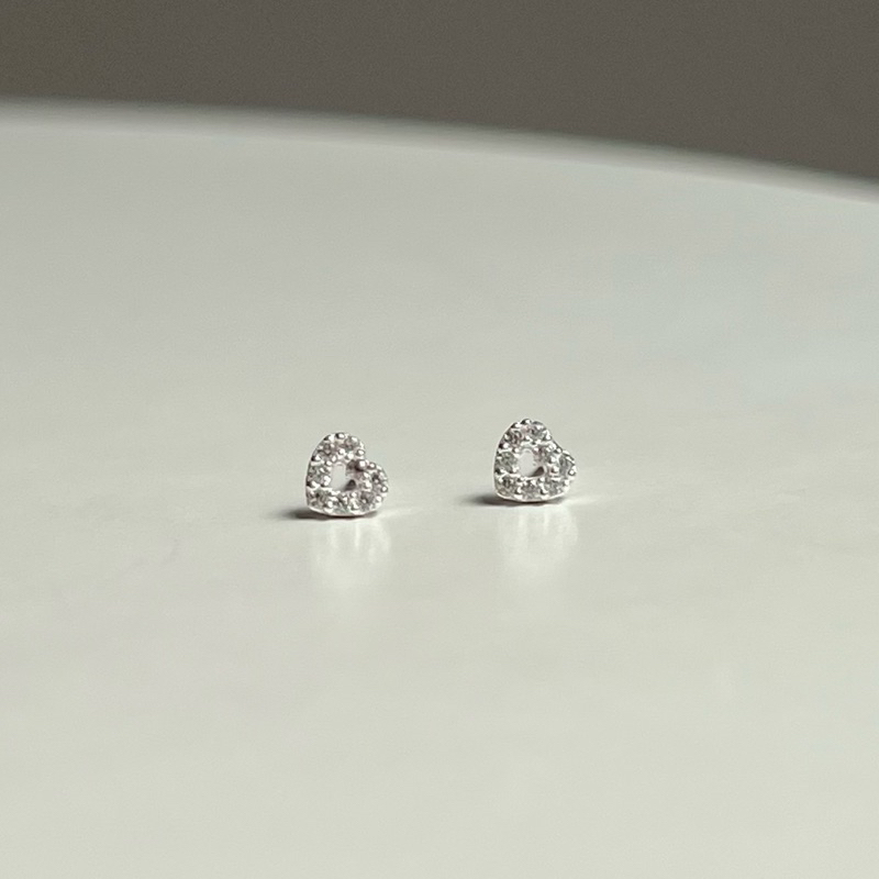 【Moonsee】純銀鎖珠款-閃閃之心(單支)