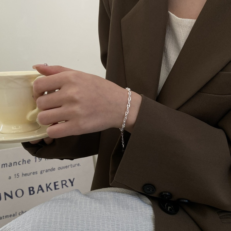 【Moonsee】純銀手鍊-小豬鼻🐽