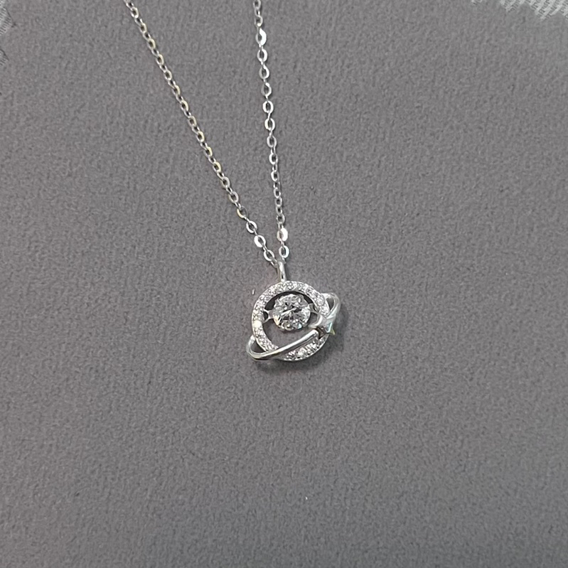 【Moonsee】純銀項鍊-星球🪐晃晃墜 會跟著身體擺動哦🥹