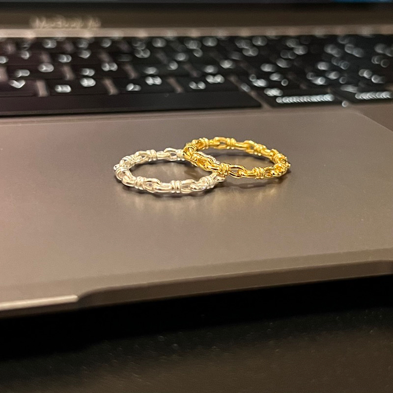 【Moonsee】純銀戒指-編織連結