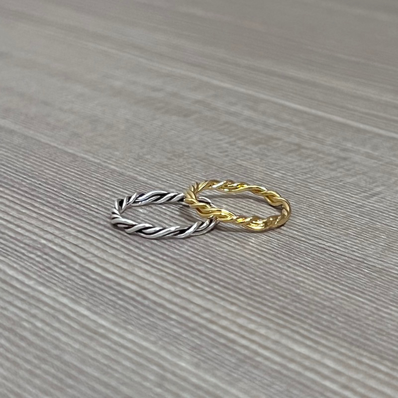 【Moonsee】純銀戒指-素面纏繞