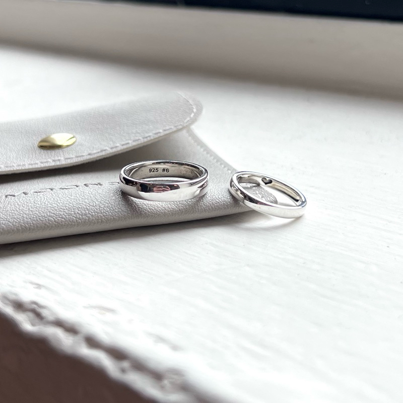 【Moonsee】純銀-感情基礎男女對戒