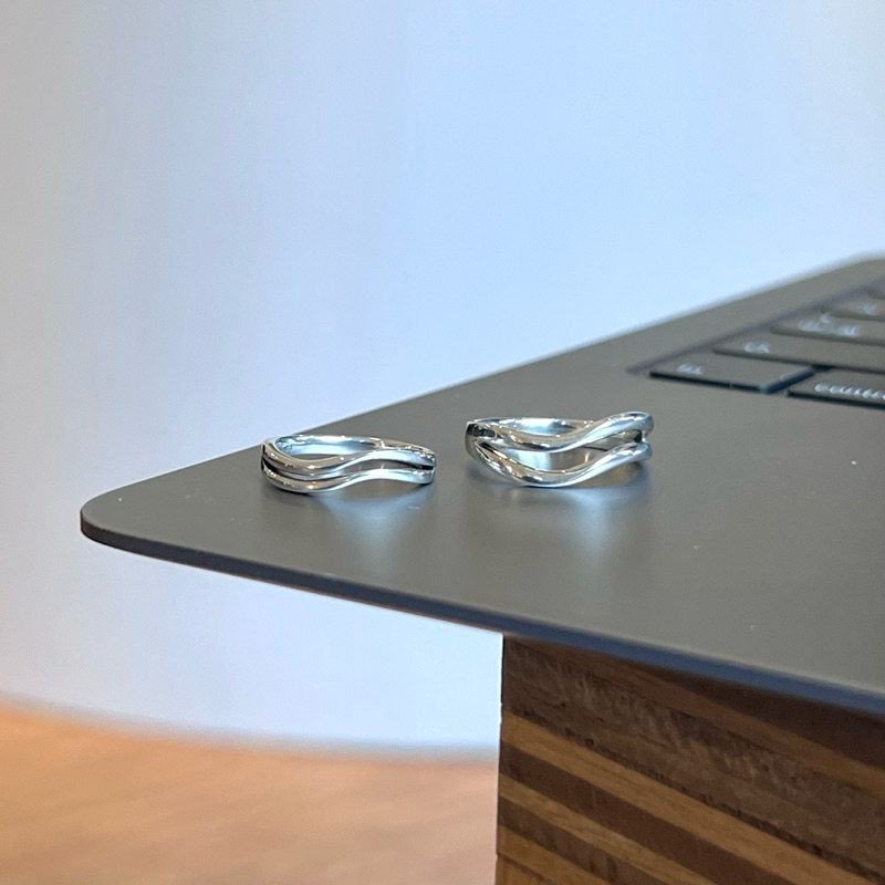 【Moonsee】純銀-若有似無男女對戒