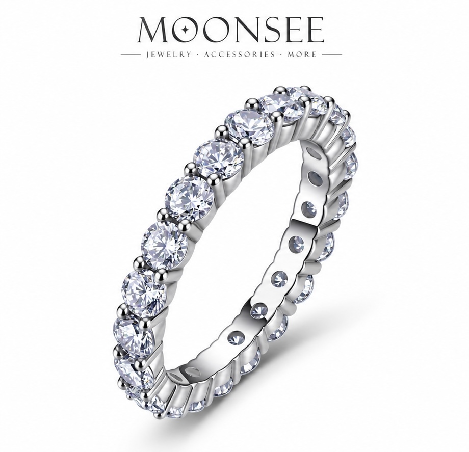✦ MOONSEE 訂製款｜S925經典滿鑽純銀戒