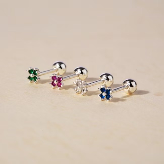 【Moonsee】純銀鎖珠-迷你單鑽（單支）